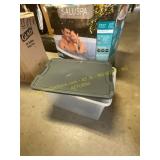 Clear Plastic Storage Bin, 64qt.