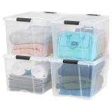 IRIS 4-Pack 72-Qt Storage Bins with Lids