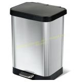 Glad 13-Gal Stainless Trash Can