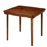 MECO Folding Solid Wood Card Table, Cherry