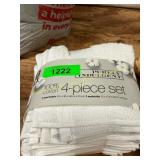 4 piece set 2 washcloths and 2 hand towels