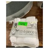 Purely indulgent 4pc cotton bath towel set