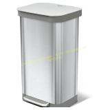 Glad Stainless Steel Step Trash Can, 20 gal