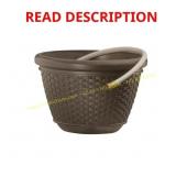 50 ft. Resin Wicker Hose Pot