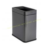 2.6 Gal Stainless Steel Rectangular Trash Can
