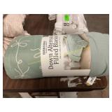 GREEN TWIN size comforter