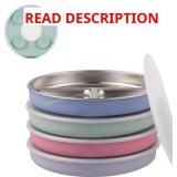 Elk and Friends 7.8' Stainless Plate + Lids