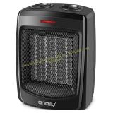 andily Space Heater 750W/1500W Ceramic Black