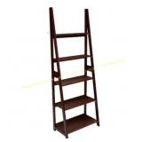 PJ Wood 5-Tier Ladder Shelf, Espresso