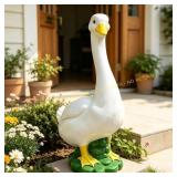 Goose Statue: Outdoor Porch Decor, Resin