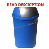 4 Gal. Blue Swivel Lid Trash Can