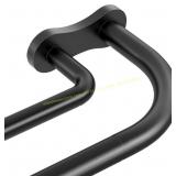 Double Curtain Rod, Black | 48-84 in