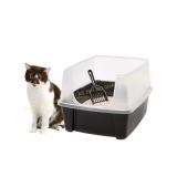 IRIS Cat Litter Box with Shield and Scoop, MISSING