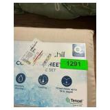 Slumberchill 6pc cooling sheet set, queen size tan