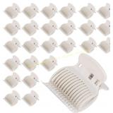 Tbestmax 24 Hot Roller Clips White