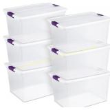 Sterilite 66 Qt ClearView Stackable Latch Box