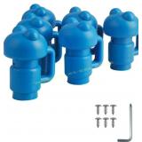 Trampoline Pole Cap 32mm Blue 6pcs