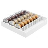 MinBoo Bamboo Coffee Capsule Tray, White