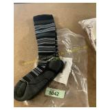 Black stripped socks