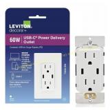 USB Wall Outlet Dual Type-C PD 60W T5636-W, & Tess