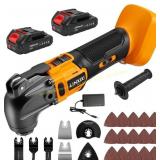 Cordless Oscillating Tool with 2 Batteries