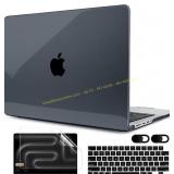 MEEgoodo MacBook Pro 14 Case A2442 Black, & self l