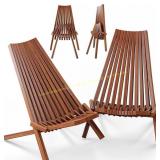 Melino 2-Pack Wooden Folding Tamarack Chair