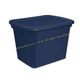 8ct Sterilite 18 gal Blue Storage Tote Stackable
