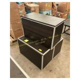 3 ct. 2 drawer cabinets