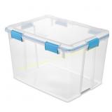 3ct Sterilite 80 qt Blue/Clear Latch Box W/ 4 lids