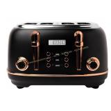 Haden Heritage Black 4-Slice Toaster