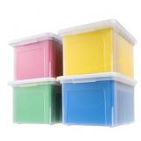 IRIS 35 Qt File Box, Plastic Organizer, 4 Pack