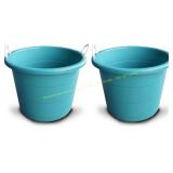 SEDLAV 17-Gallon Tub with Rope Handles Teal