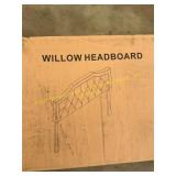 Full size willow headboard