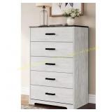 Shawburn White 5-Drawer Chest, 29.88'