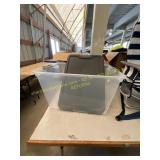 Plastic Storage Tote, Clear, Unknown Size