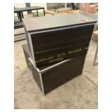 3 ct. 2 drawer cabinets