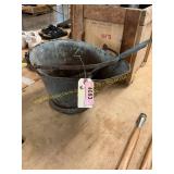 Antique Coal Bucket + Scoop