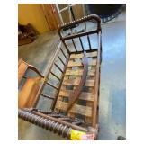 Vintage mahagony baby rocker cradle ( early 1900s)