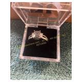 Unverified Emerald Cut Size 10 Engagement Ring