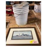 5ct Mouse Traps, Framed Farm Pic