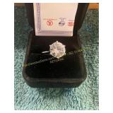 Unverified .925 Sterling Size 8 Engagement Ring
