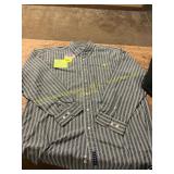 Size L Striped Button Down w/Herky