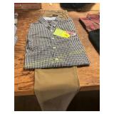 32x34 Banana Republic Pants, L Plaid Button Down
