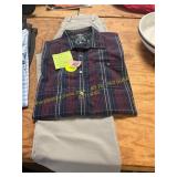 Dockers 32x34 Pants + L Plaid Long Sleeve