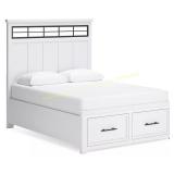 Ashbryn White & Natural Panel headboard ONLY