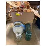 Ball Mason Jars, Pitcher, Etc