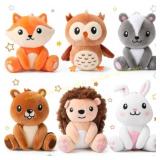 Aoriher 6 Pcs Mini Woodland Plush Set 4'