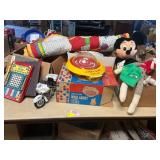 Vintage Toys, Sock Monkey, Blanket, Etc