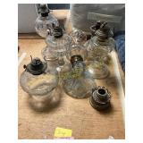 Lot of Vintage Oil Lamps